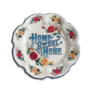 Lami Italy Plastic Melamine Wall Plate Hanging Decor Home Sweet Home Cottagecore